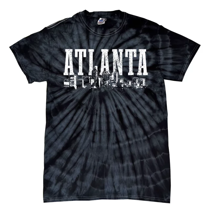 Atlanta Skyline Pride Georgia Vintage Atlanta Tie-Dye T-Shirt