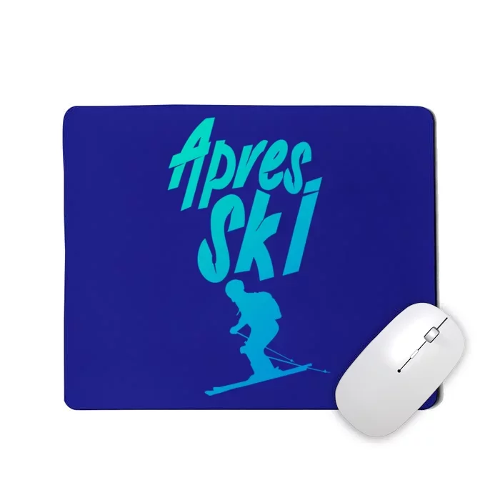 Apres Ski Party Squad Crew Skiing Beer Skier Holiday Gift Mousepad