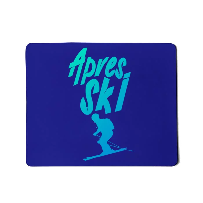 Apres Ski Party Squad Crew Skiing Beer Skier Holiday Gift Mousepad