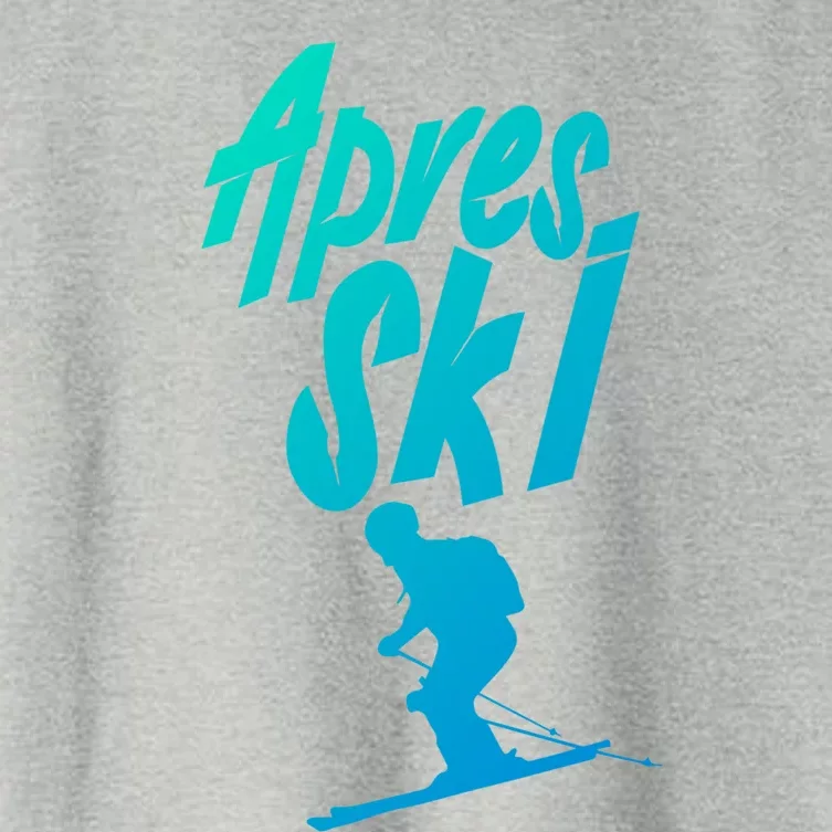 Apres Ski Party Squad Crew Skiing Beer Skier Holiday Gift Women's Crop Top Tee