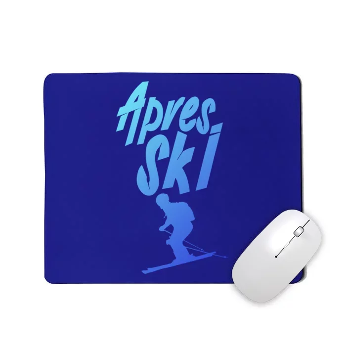 Apres Ski Party Squad Crew Skiing Beer Skier Holiday Gift Mousepad