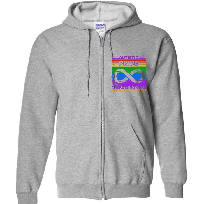 Autistic Spectrum Pride Day Infinity Symbol Autism Awareness Full Zip Hoodie