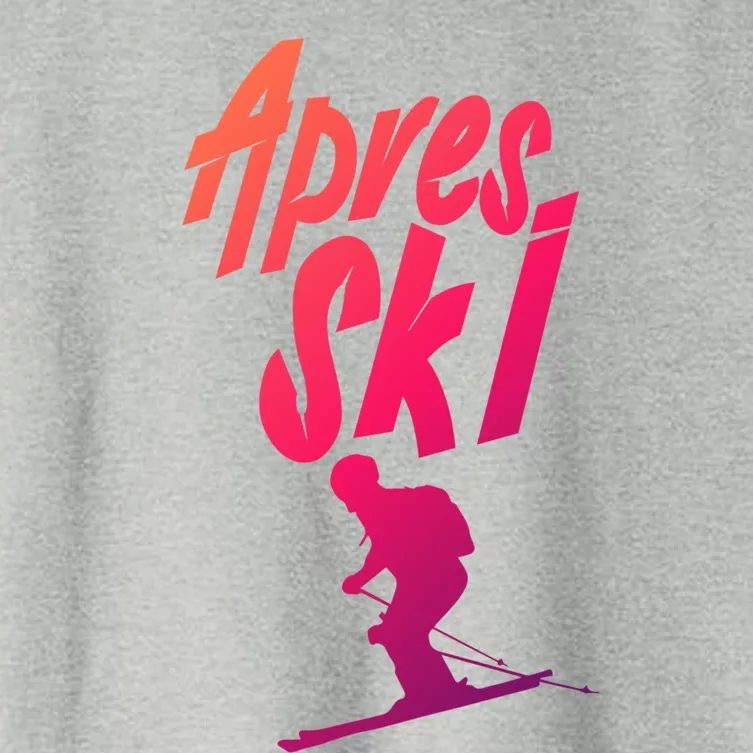 Apres Ski Party Squad Crew Skiing Beer Skier Holiday Gift Women's Crop Top Tee