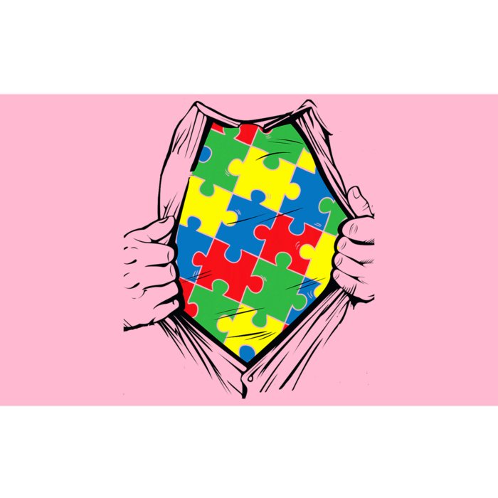 Autism Superhero Puzzle Piece Bumper Sticker