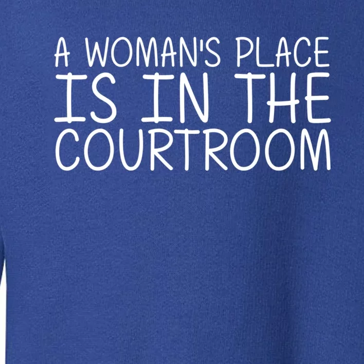 A 'S Place Is In The Courtroom Funny Lawyer Gift Idea Gift Toddler Sweatshirt