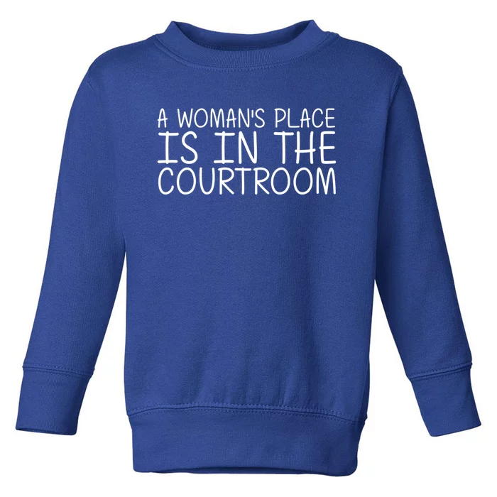 A 'S Place Is In The Courtroom Funny Lawyer Gift Idea Gift Toddler Sweatshirt