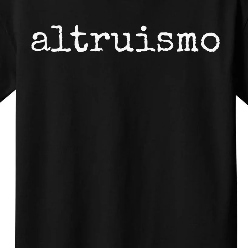 Altruismo Social Psychology Lover Spanish Altruism Kids T-Shirt