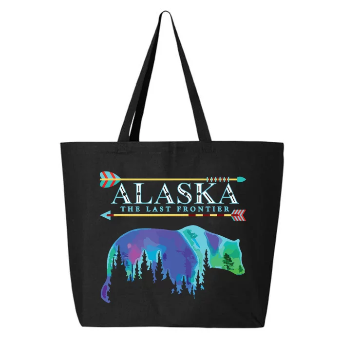 Alaska State Pride Alaska Northern Lights Alaskan Bear 25L Jumbo Tote