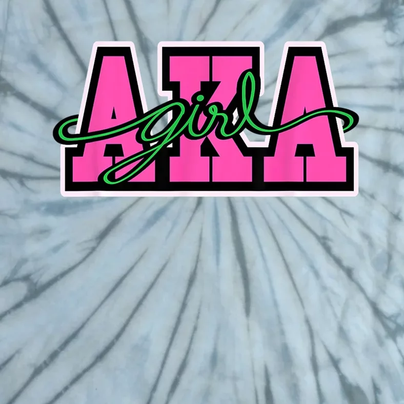 AKA Sorority Pretty Girl Greek Letters Tie-Dye T-Shirt