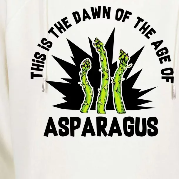 Asparagus Uprising Womens Funnel Neck Pullover Hood