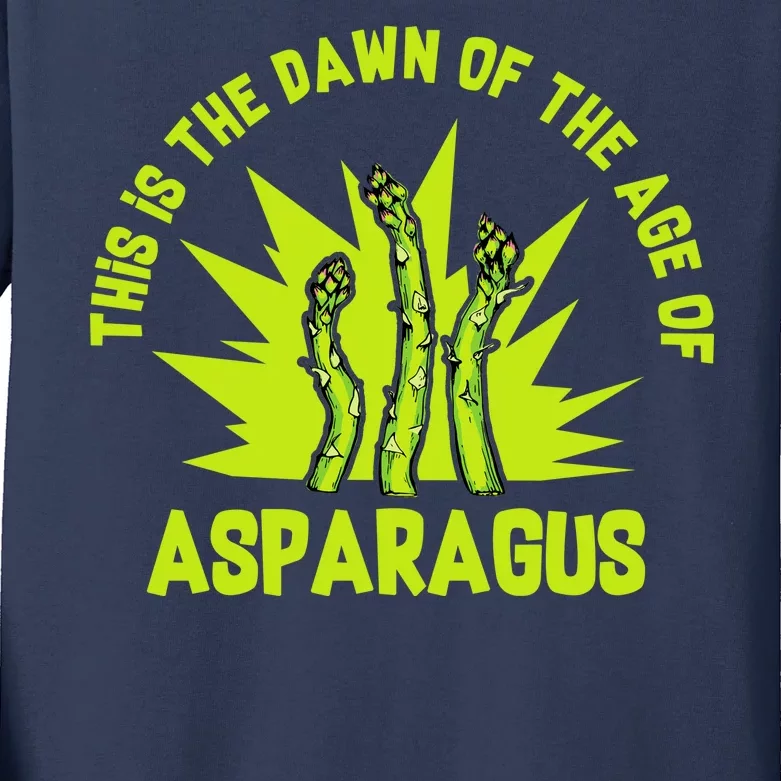 Asparagus Uprising Kids Long Sleeve Shirt