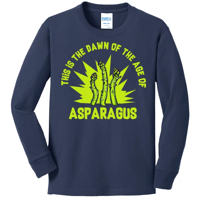 Asparagus Uprising Kids Long Sleeve Shirt