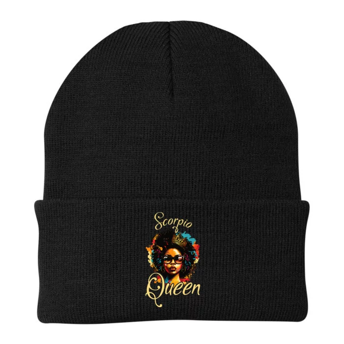 Afro  Scorpio Queen Are Born in October to November Knit Cap Winter Beanie