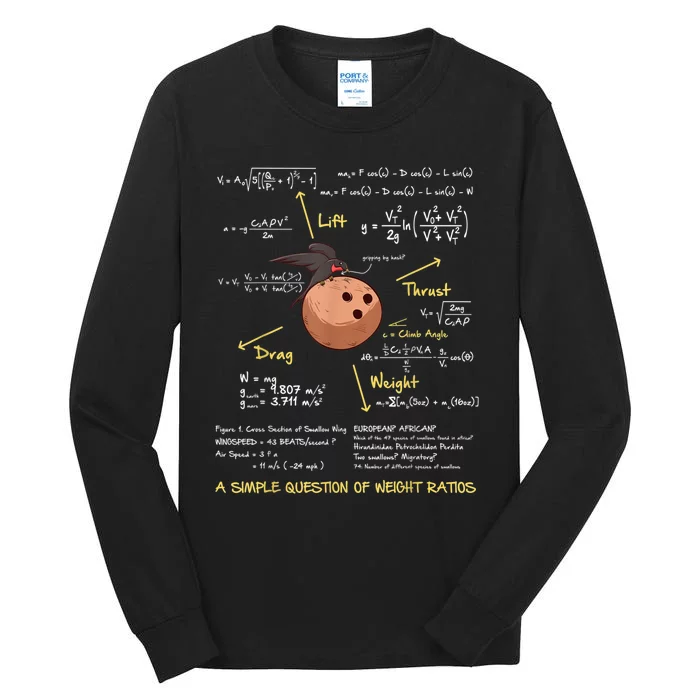 A Simple Question Of Weight Ratios Funny Math Tall Long Sleeve T-Shirt