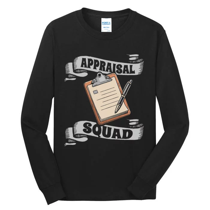 Assessor Squad Review Evaluation Appraisal Assessor Tall Long Sleeve T-Shirt