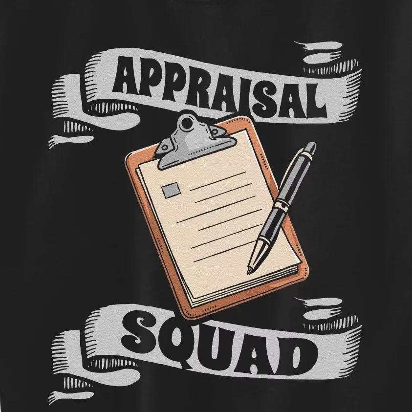 Assessor Squad Review Evaluation Appraisal Assessor Kids Sweatshirt