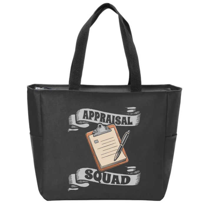 Assessor Squad Review Evaluation Appraisal Assessor Zip Tote Bag