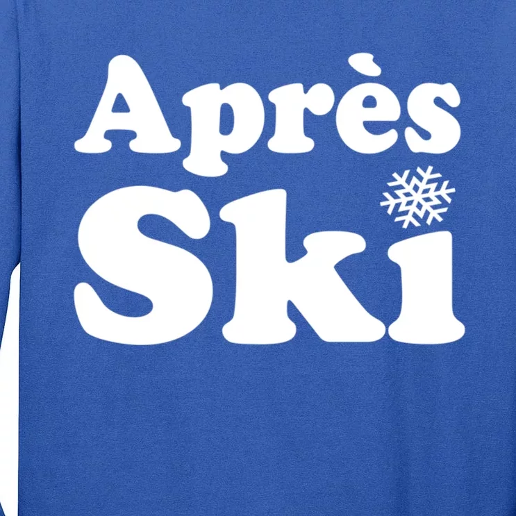 Apres Ski Retro Style Snowflake Gift Tall Long Sleeve T-Shirt