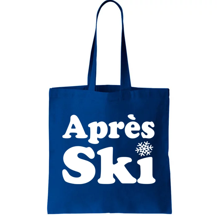 Apres Ski Retro Style Snowflake Gift Tote Bag