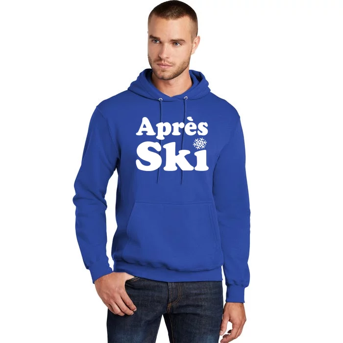 Apres Ski Retro Style Snowflake Gift Tall Hoodie