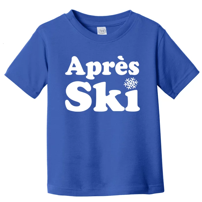 Apres Ski Retro Style Snowflake Gift Toddler T-Shirt