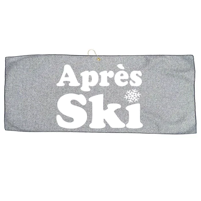 Apres Ski Retro Style Snowflake Gift Large Microfiber Waffle Golf Towel