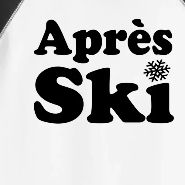 Apres Ski Retro Style Snowflake Gift Toddler Fine Jersey T-Shirt