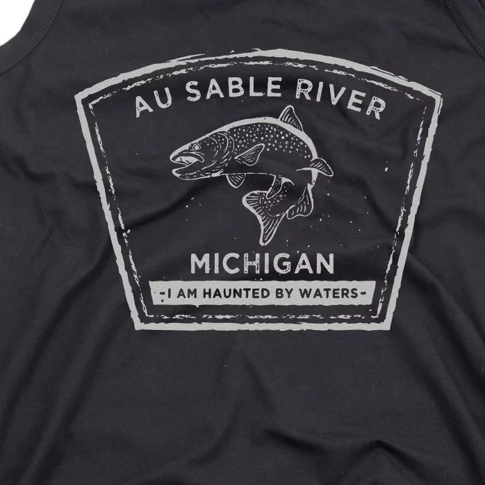 Au Sable River Michigan Fly Fishing Tank Top