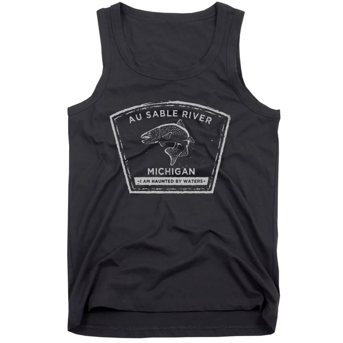 Au Sable River Michigan Fly Fishing Tank Top