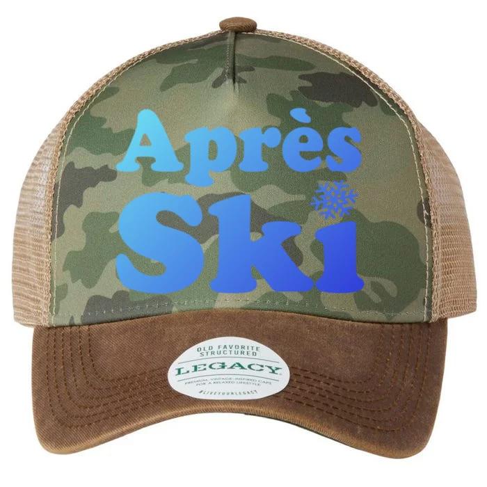 Apres Ski Retro Style Snowflake Gift Legacy Tie Dye Trucker Hat