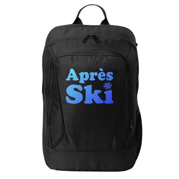 Apres Ski Retro Style Snowflake Gift City Backpack