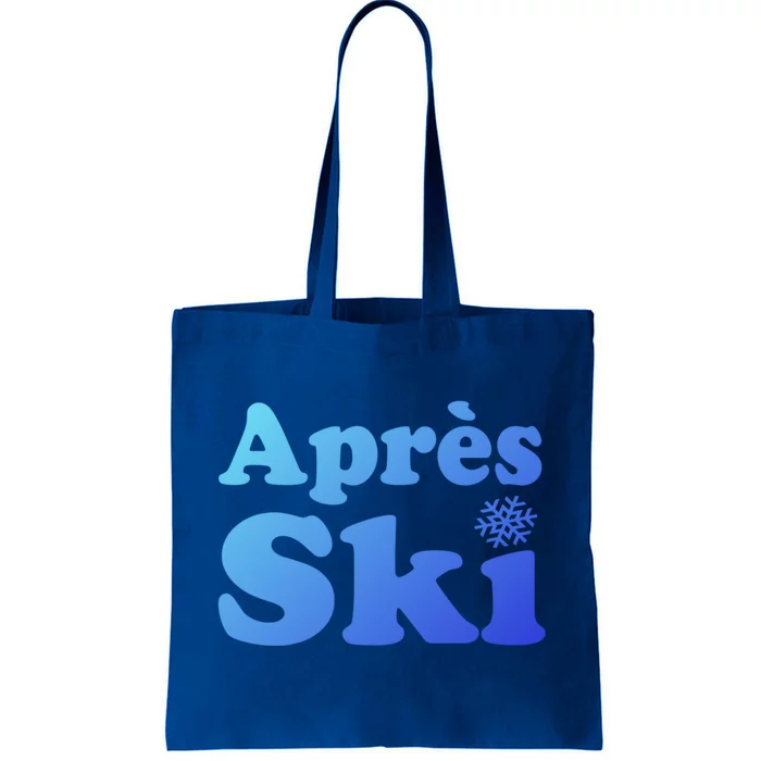 Apres Ski Retro Style Snowflake Gift Tote Bag