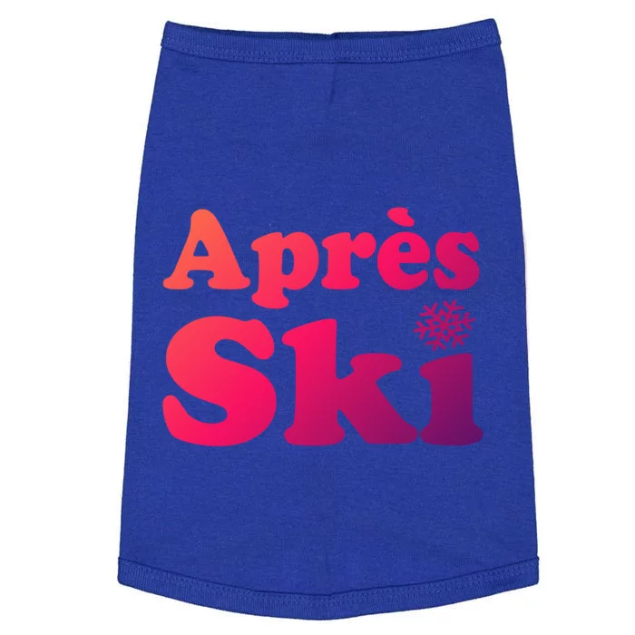 Apres Ski Retro Style Snowflake Gift Doggie Tank