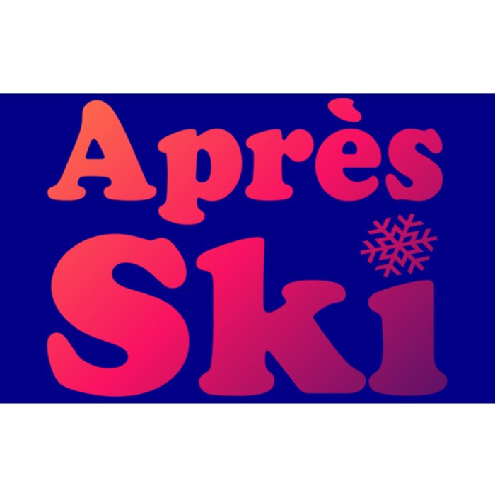 Apres Ski Retro Style Snowflake Gift Bumper Sticker