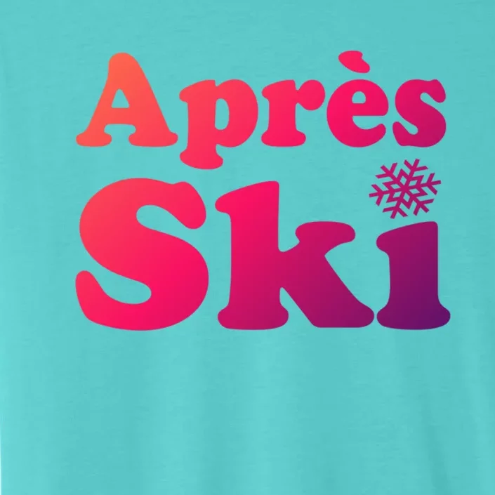 Apres Ski Retro Style Snowflake Gift ChromaSoft Performance T-Shirt