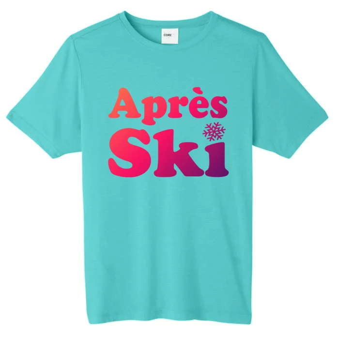 Apres Ski Retro Style Snowflake Gift ChromaSoft Performance T-Shirt