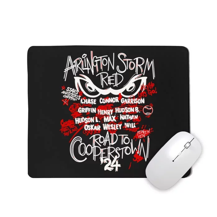 Arlington Storm Red Road To Cooperstown Mousepad