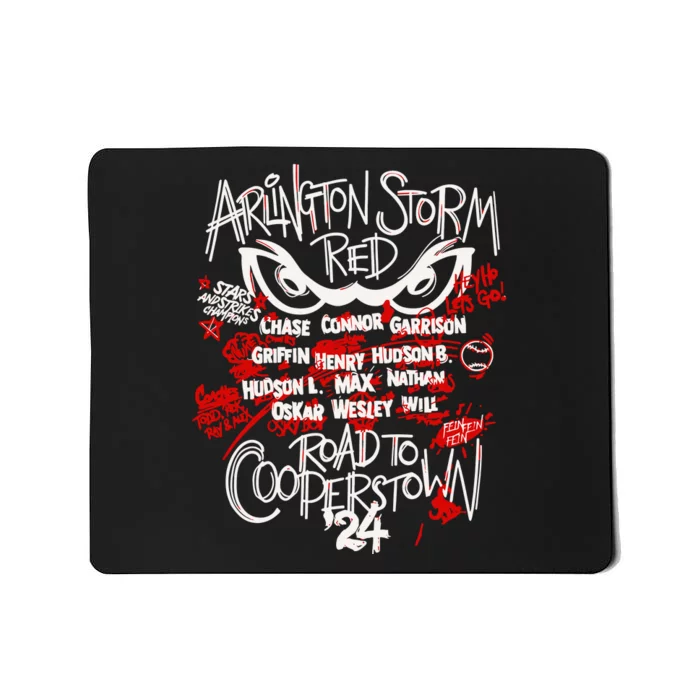 Arlington Storm Red Road To Cooperstown Mousepad