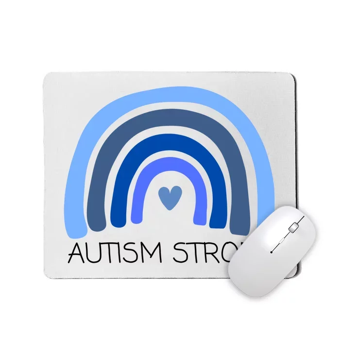 Autism Strong Rainbow Mousepad