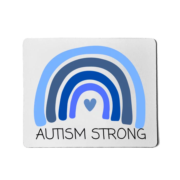 Autism Strong Rainbow Mousepad