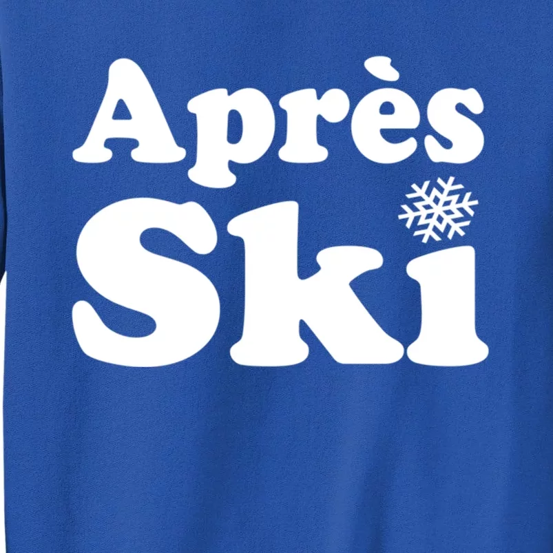 Apres Ski Retro Style Snowflake Cute Gift Tall Sweatshirt