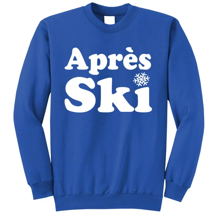 Apres Ski Retro Style Snowflake Cute Gift Tall Sweatshirt