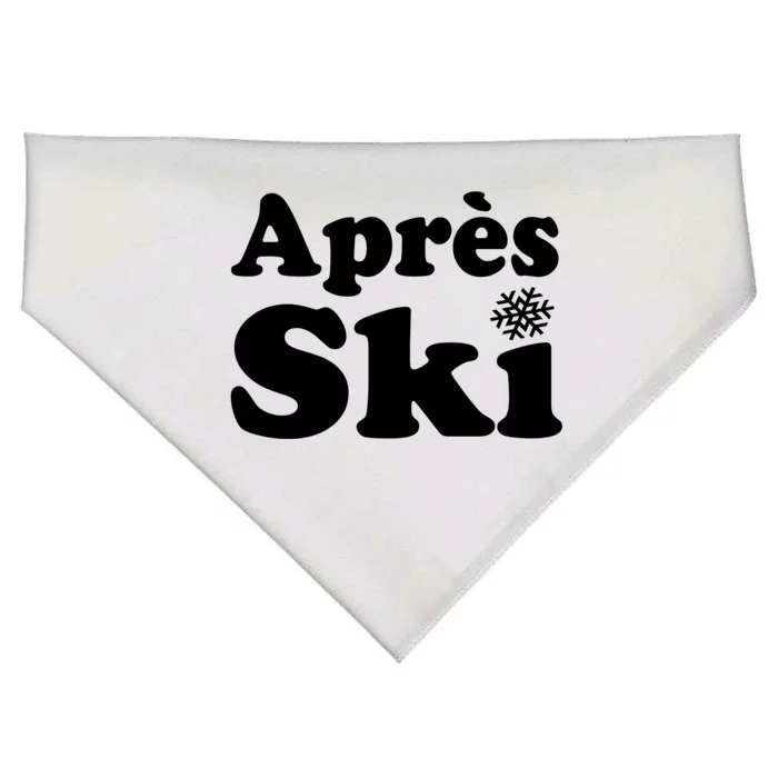 Apres Ski Retro Style Snowflake Cute Gift USA-Made Doggie Bandana