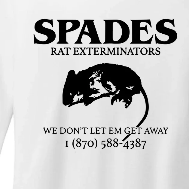 Aciano Spades Rat Exterminators We DonT Let Em Get Away Womens CVC Long Sleeve Shirt