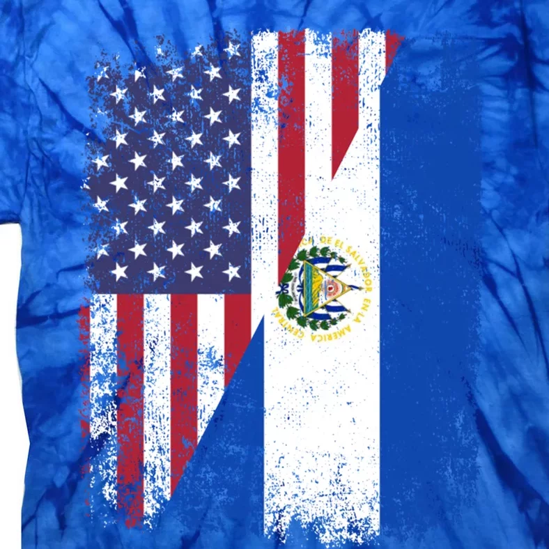 American Salvadorian Roots Half Usa El Salvador Flags Cute Gift Tie-Dye ...