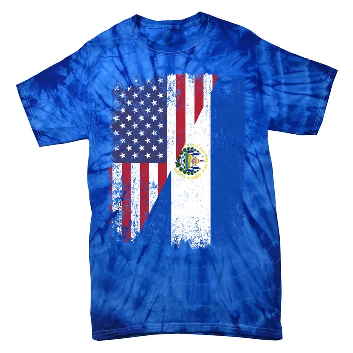 American Salvadorian Roots Half Usa El Salvador Flags Cute Gift Tie-Dye ...