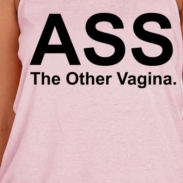 Ass The Other Vagina Women's Knotted Racerback Tank