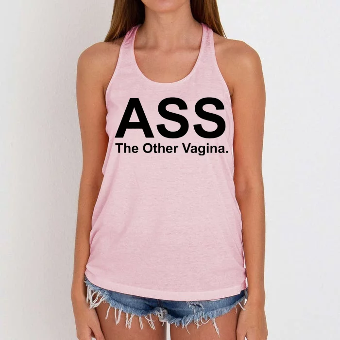 Ass The Other Vagina Women's Knotted Racerback Tank