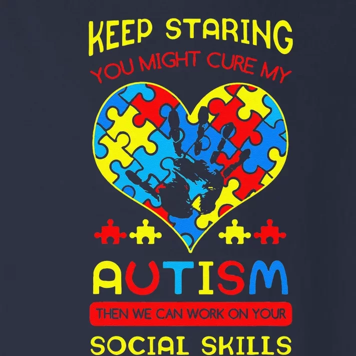 Autism Social Skills Autistic Puzzle Piece Stop Hand Gift Toddler Long Sleeve Shirt