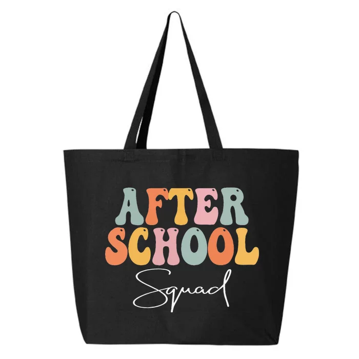 After School Squad Retro Groovy Vintage First Day Of School 25L Jumbo Tote